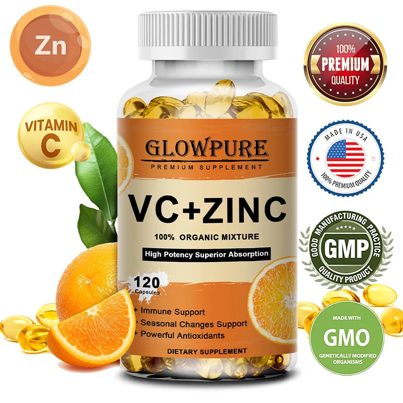 Vitamin C + Zinc for Immune Support & Antioxidant Protection