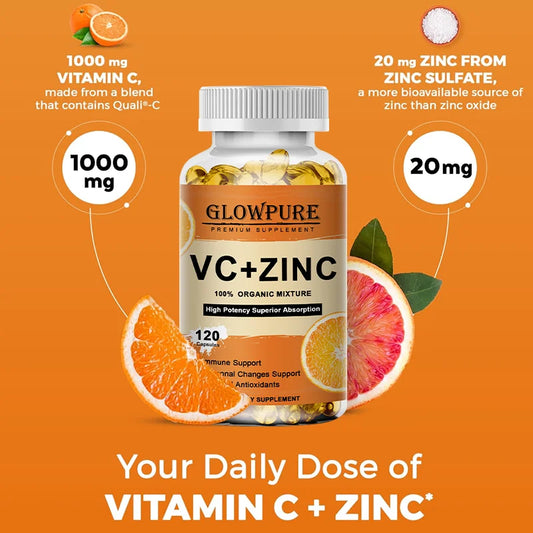 Vitamin C + Zinc for Immune Support & Antioxidant Protection
