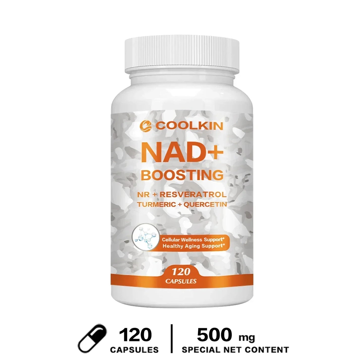NAD+ Supplement with Resveratrol & Vitamin B3 for Cellular Health Support